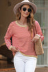 'Jolene' Striped Drop Shoulder T-Shirt - Celes Fashion